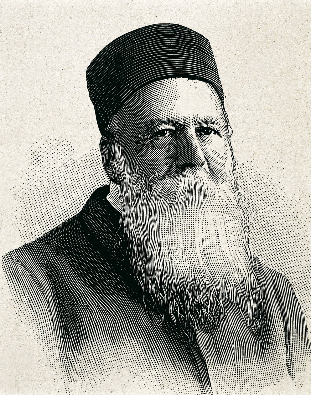 DUNANT, Henri (1845-1923). Grundare av Röda Korset (1863). Nobels fredspris 1901. Porträtt. Gravyr. av Artist Unknown