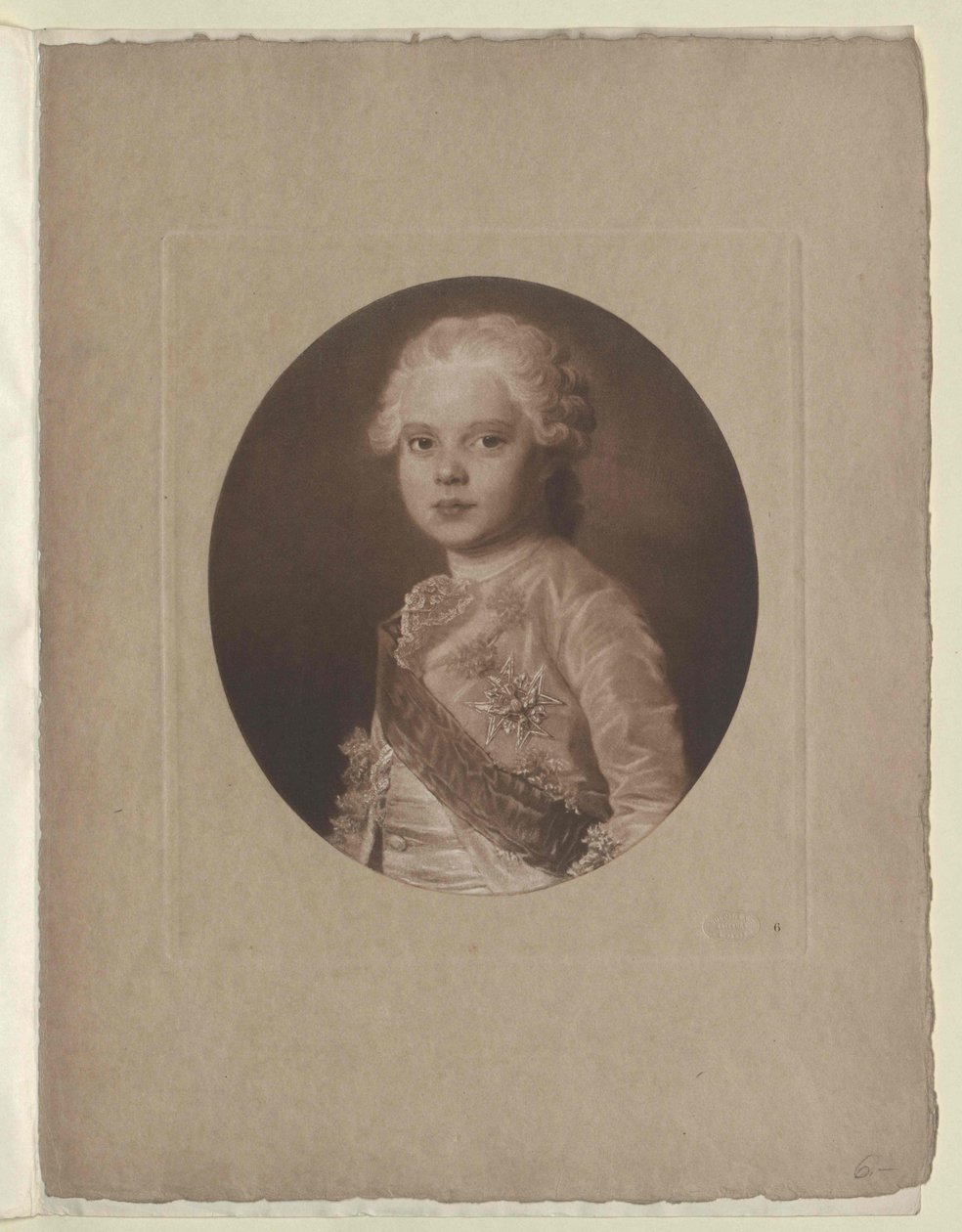 Frankrikes tronföljare Ludvig XVII. av Artist Unknown