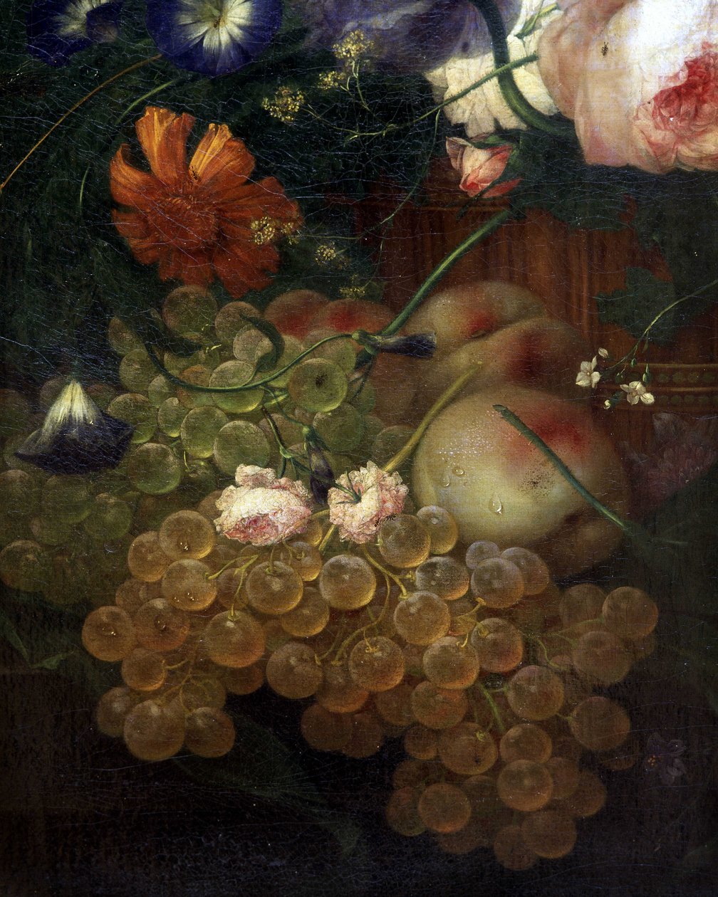 Detalj av ett stilleben (olja på duk) av Artist Unknown