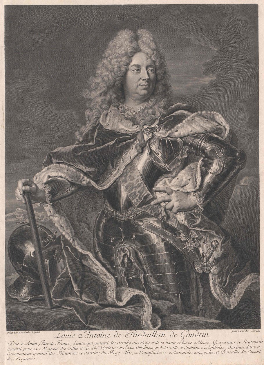 Hertig av Pardaillan de Gondrin av Artist Unknown