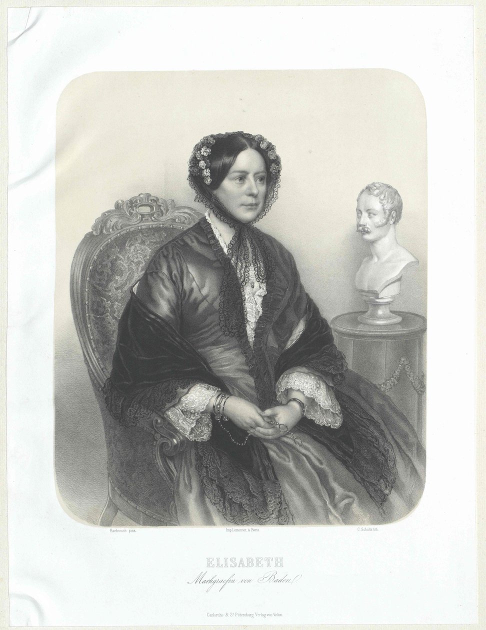 Hertiginna av Württemberg Elisabeth av Artist Unknown