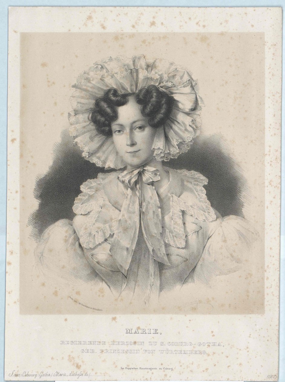 Hertiginna av Württemberg Marie av Artist Unknown