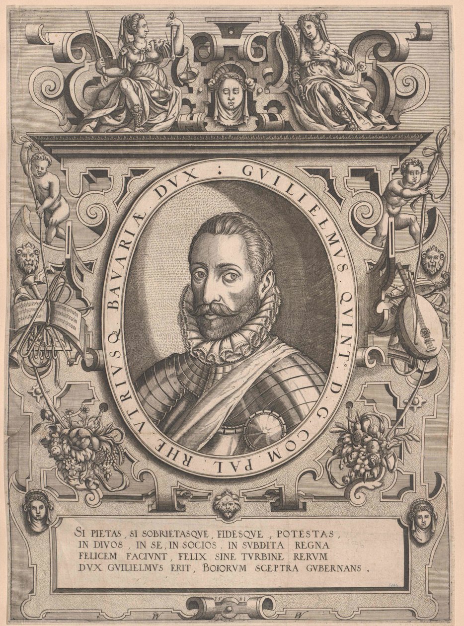 Hertig av Bayern William V av Artist Unknown