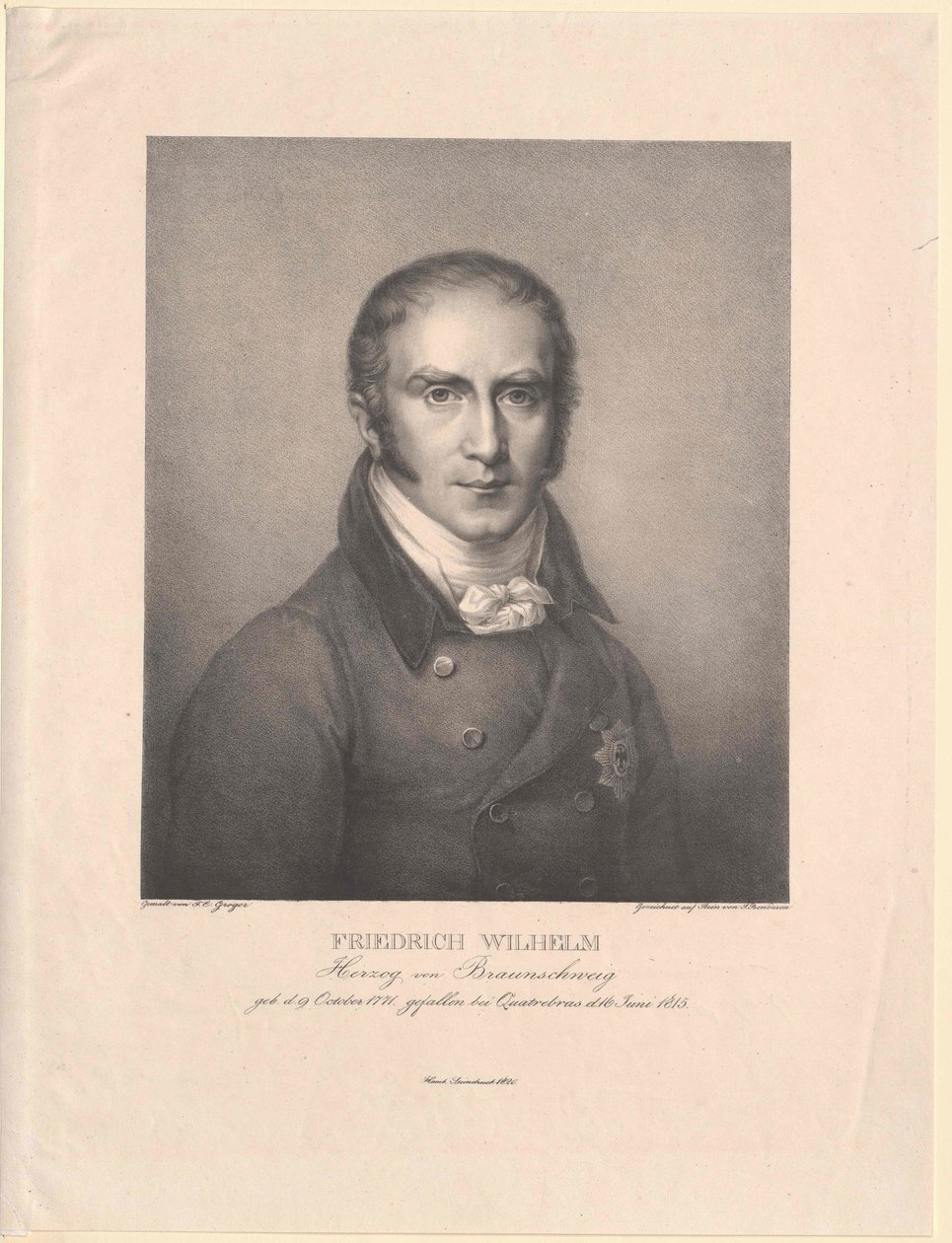 Hertig av Braunschweig-Oels Friedrich Wilhelm av Artist Unknown
