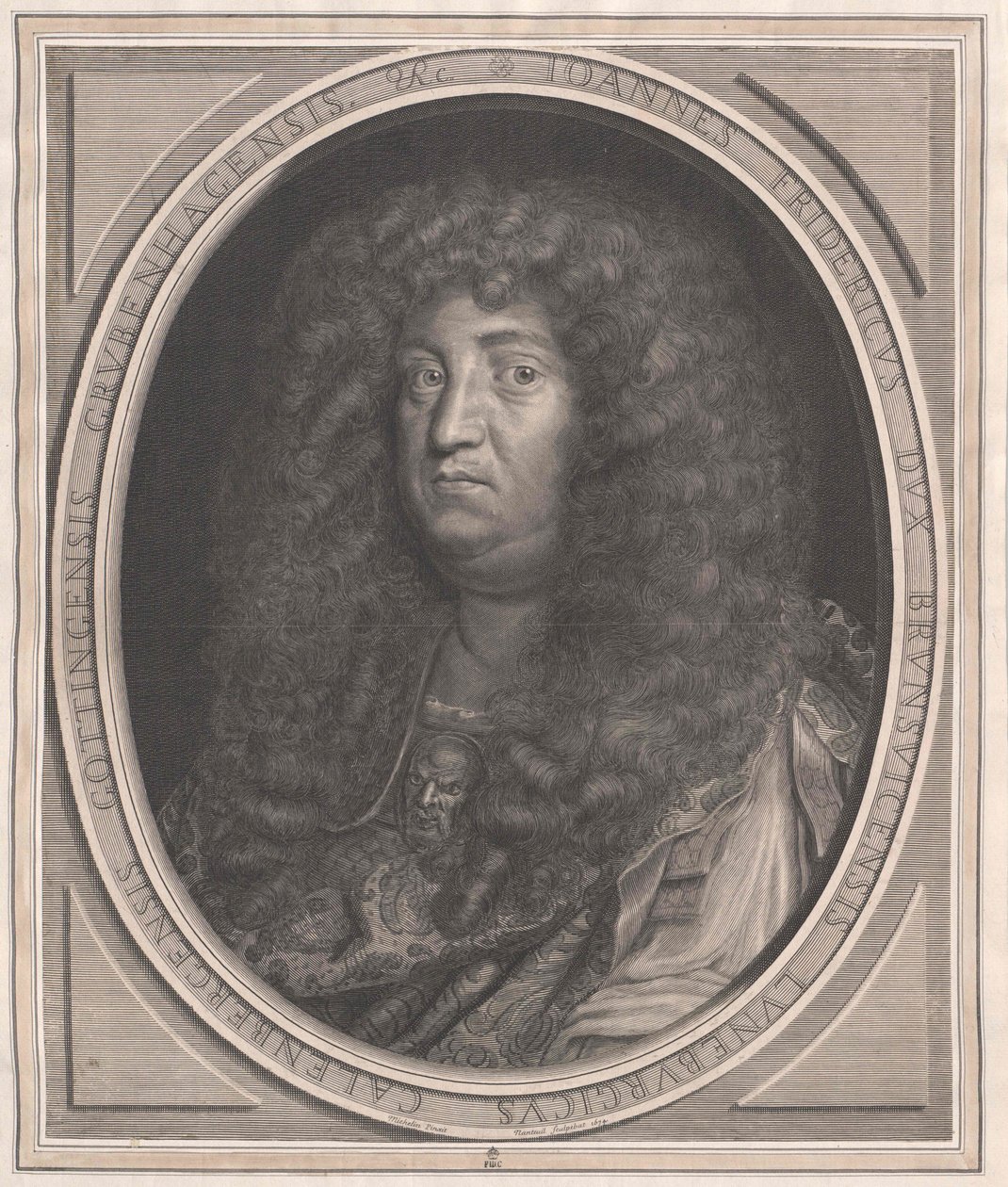 Hertigen av Braunschweig-Lüneburg Johann Friedrich (tryck) av Artist Unknown