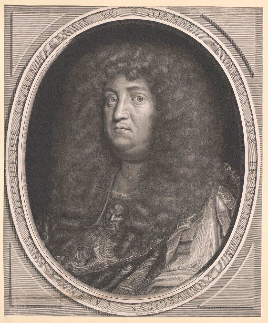 Hertigen av Braunschweig-Lüneburg Johann Friedrich (tryck) av Artist Unknown