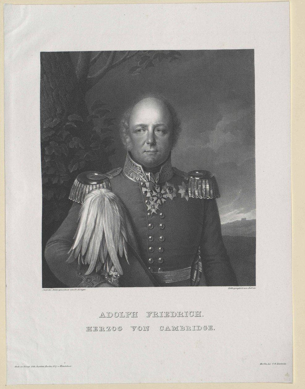 Hertigen av Cambridge Adolf Friedrich av Artist Unknown