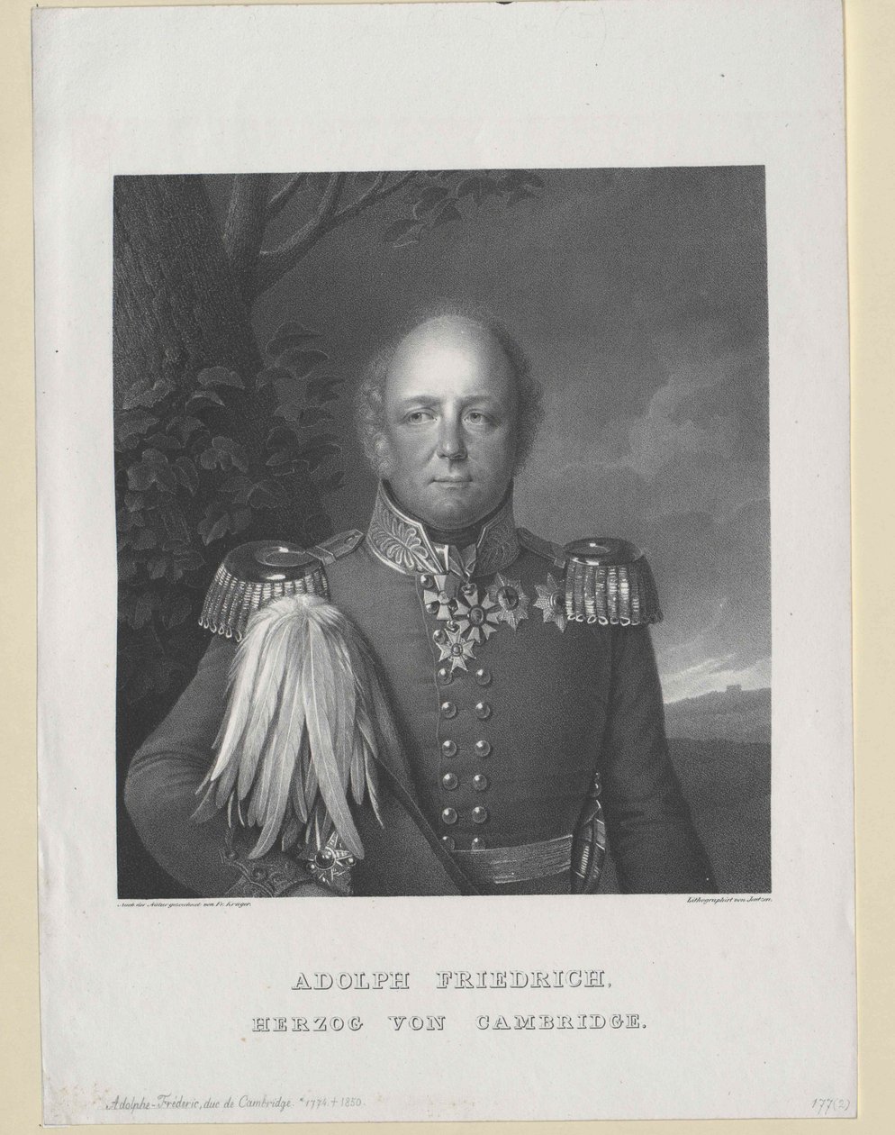 Hertigen av Cambridge Adolf Friedrich av Artist Unknown