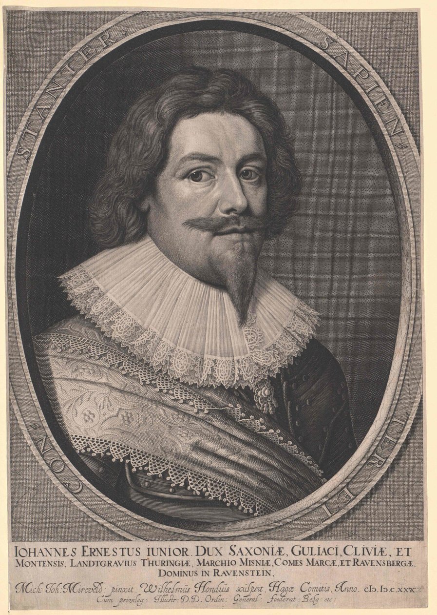 Hertig av huset Sachsen-Weimar Johann Ernst I av Artist Unknown
