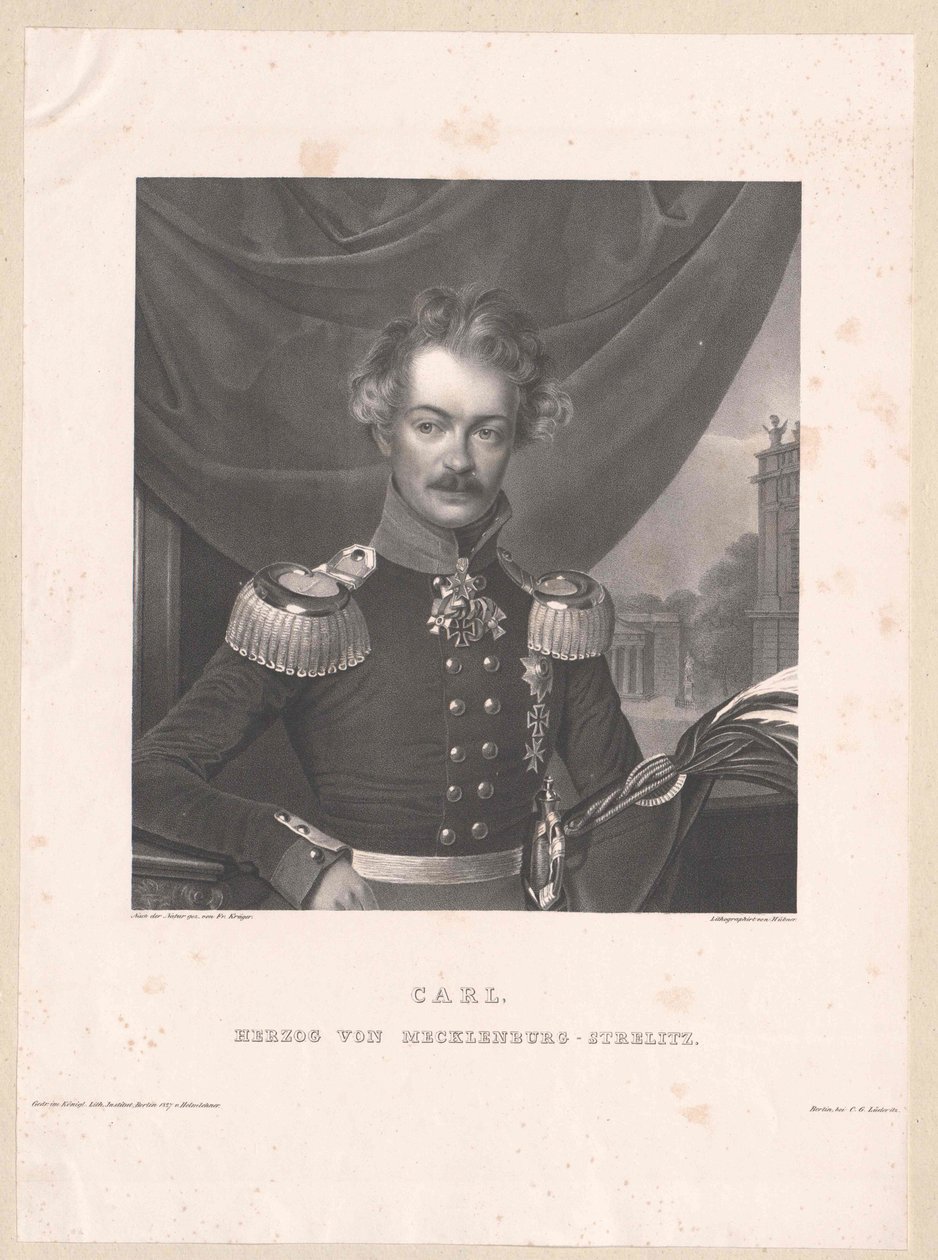 Hertig av Mecklenburg-Strelitz Karl av Artist Unknown