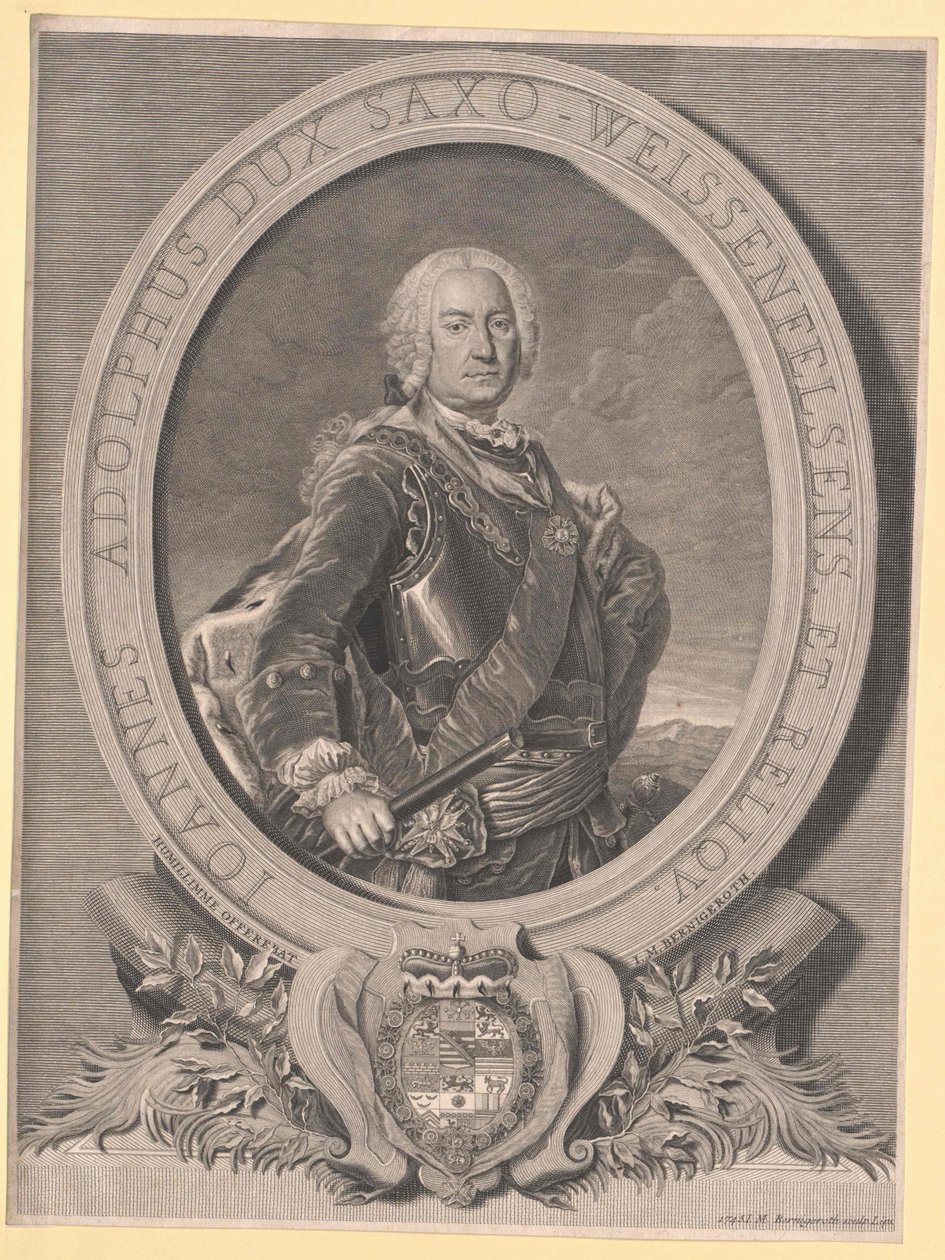Hertig av Sachsen-Weissenfels Johann Adolf II av Artist Unknown