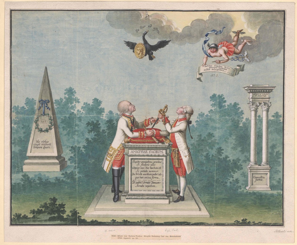 Hertig av Sachsen Teschen Albert av Artist Unknown