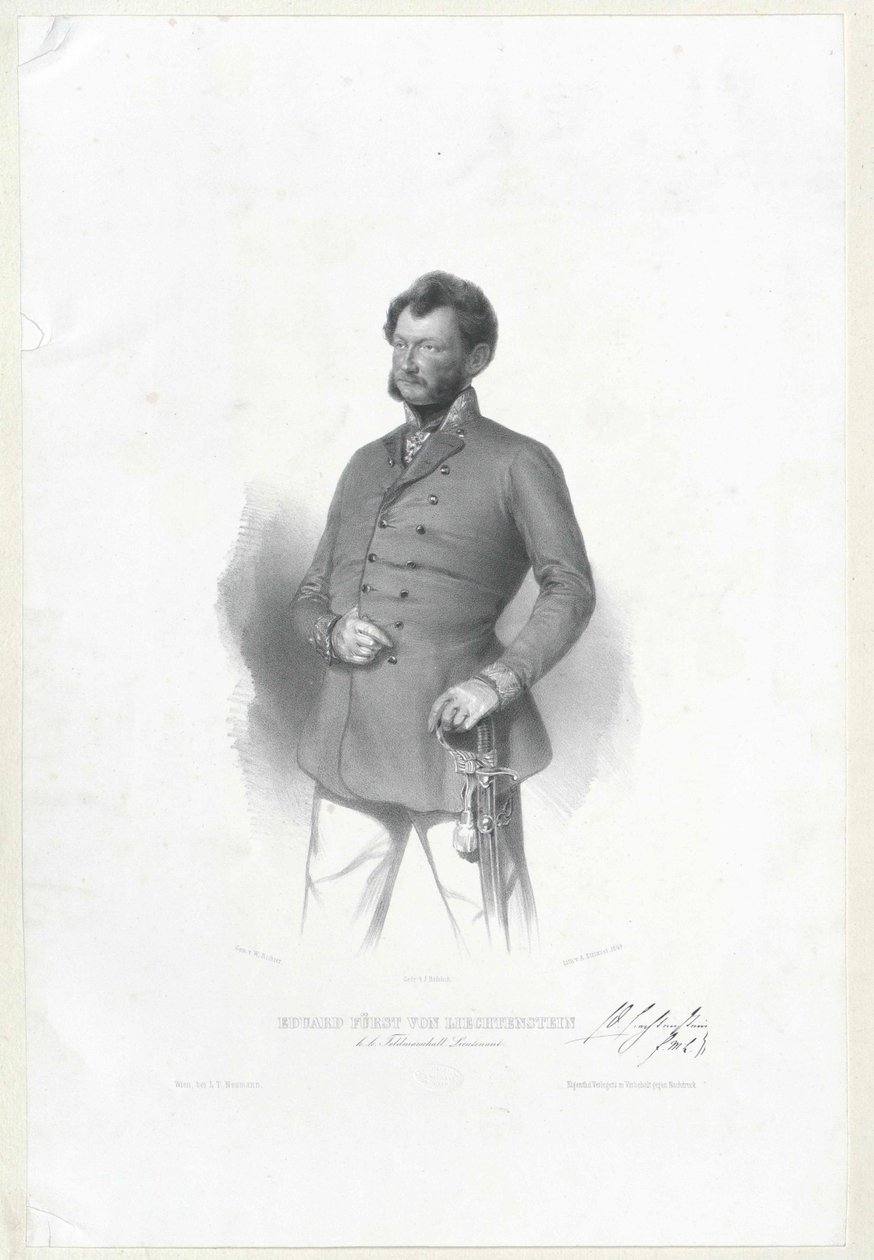 Edward greve av Liechtenstein av Artist Unknown