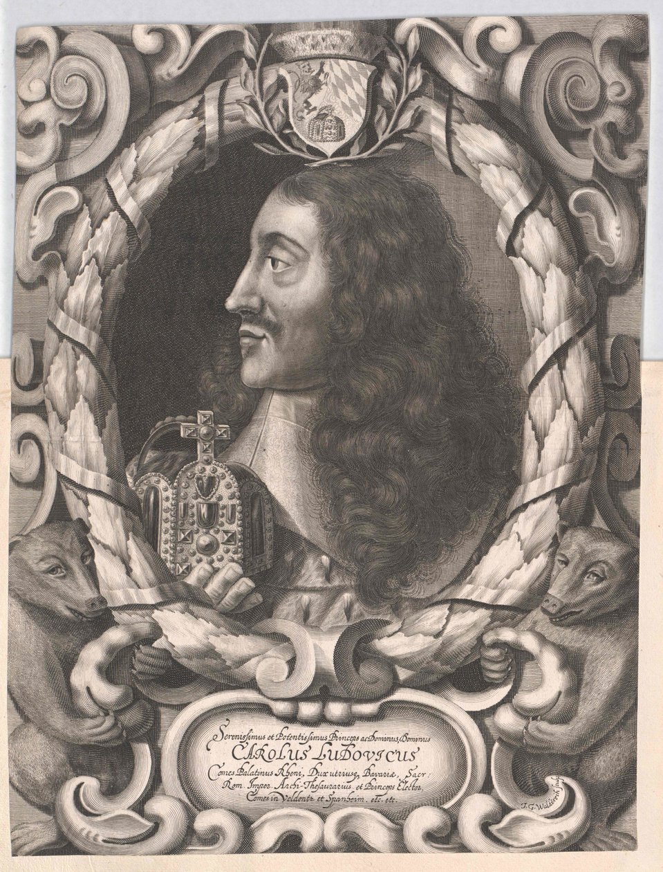 Kurfurste Pfalz Karl I Ludwig av Artist Unknown