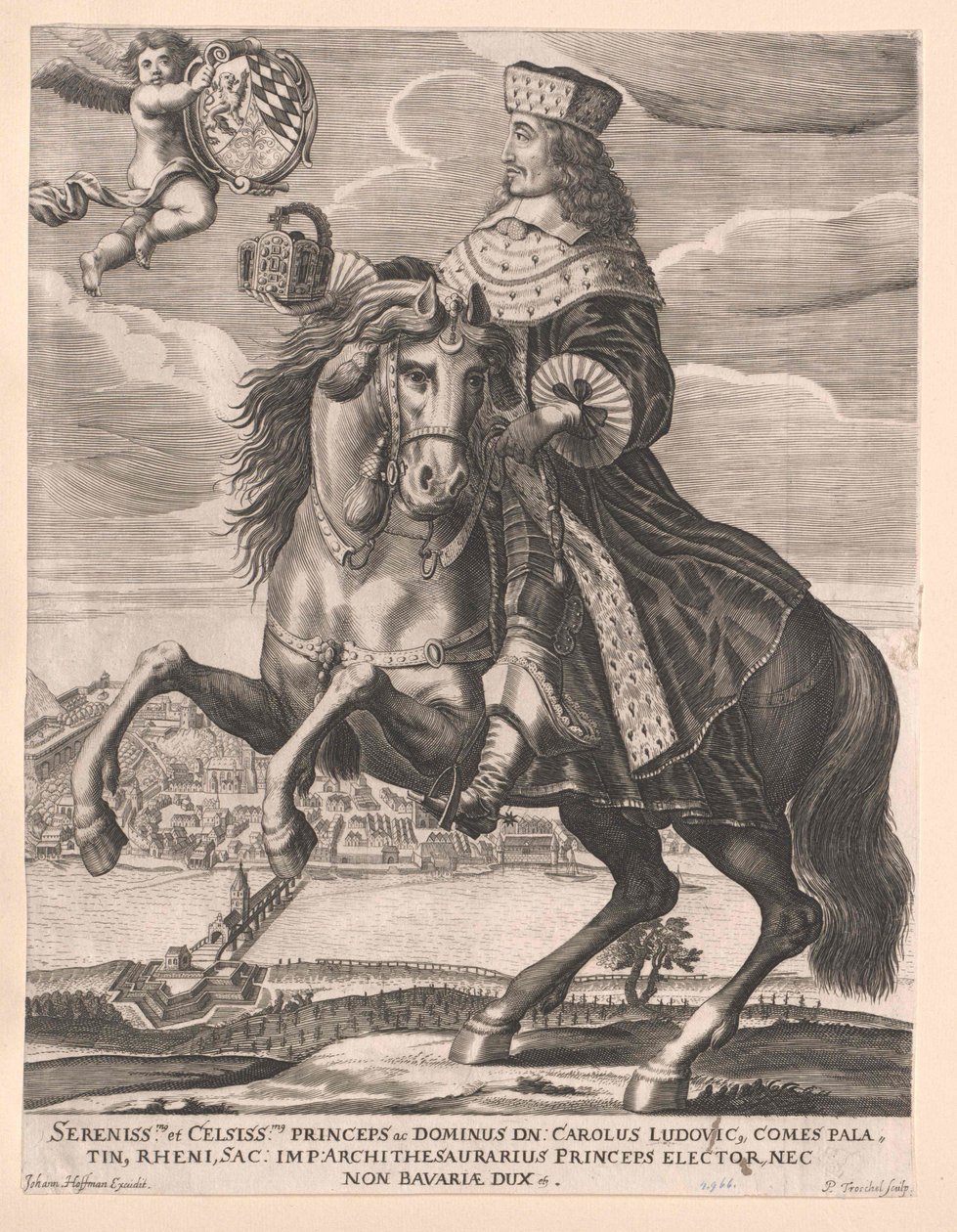 Kurfurste Pfalz Karl I Ludwig av Artist Unknown