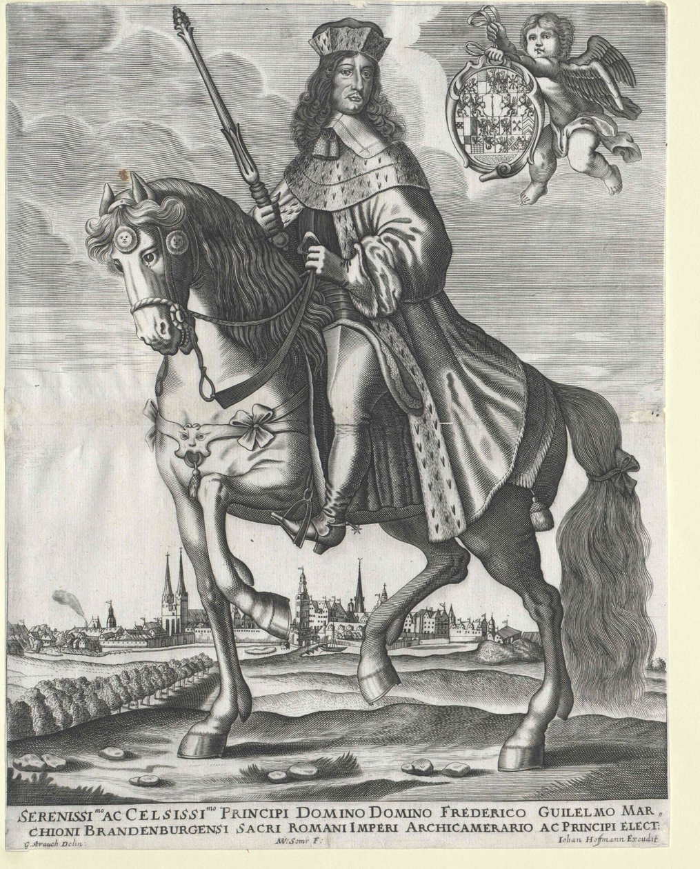 Kurfurste av Brandenburg (1620-1688) Fredrik Wilhelm av Artist Unknown