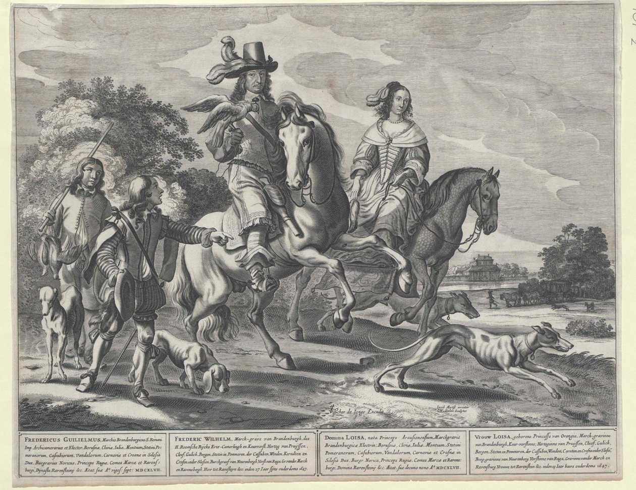 Kurfurste av Brandenburg (1620-1688) Fredrik Wilhelm av Artist Unknown