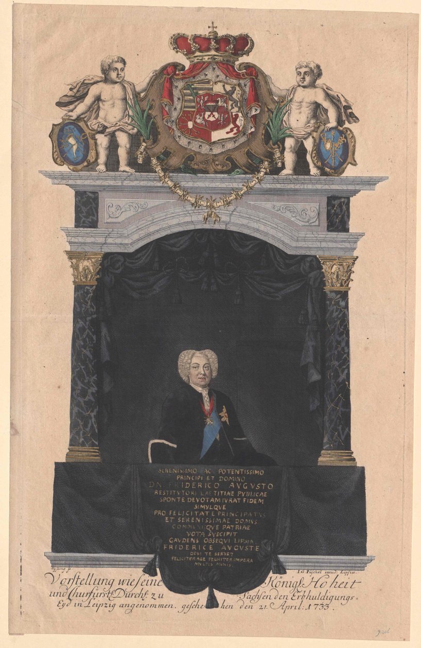 Kurfurste av Sachsen Fredrik August II av Artist Unknown