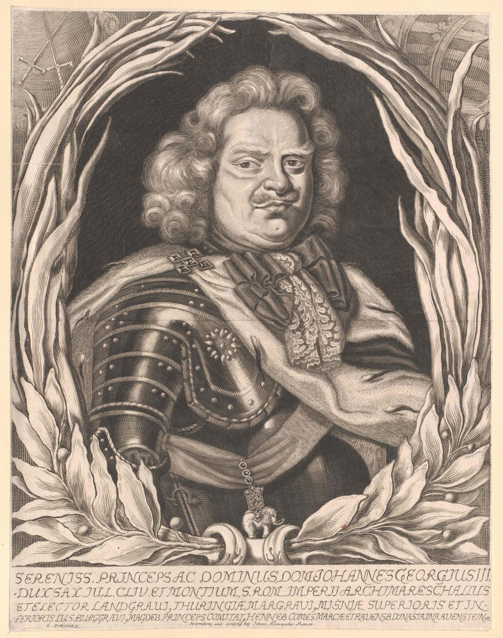 Kurfurste av Sachsen Johann George III av Artist Unknown