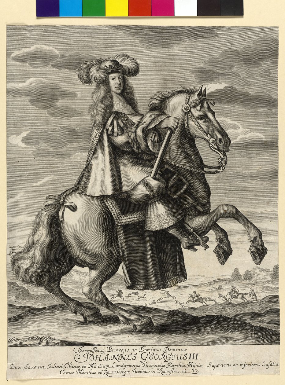 Kurfurste av Sachsen Johann George III av Artist Unknown