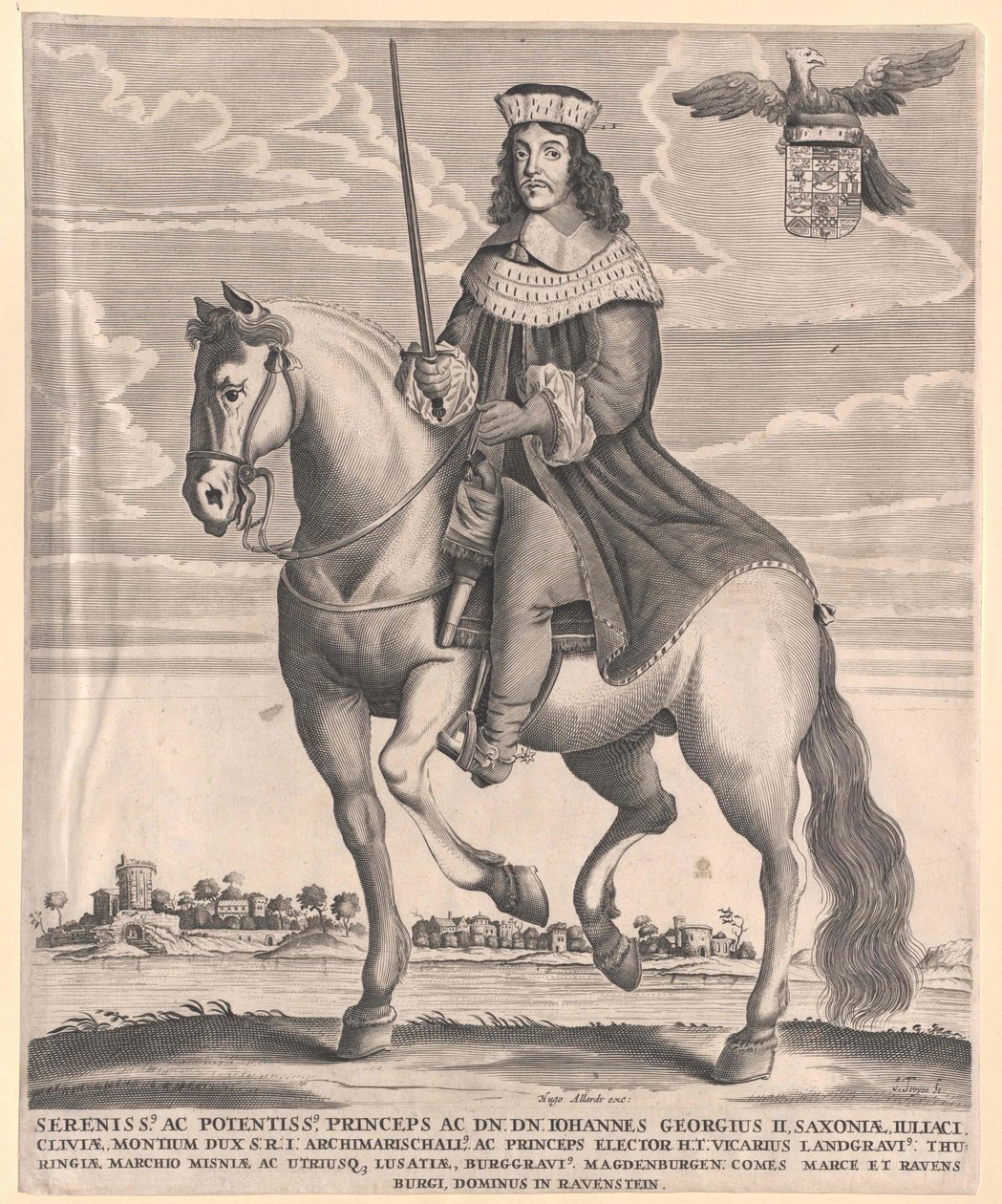 Kurfurste av Sachsen Johann George II av Artist Unknown