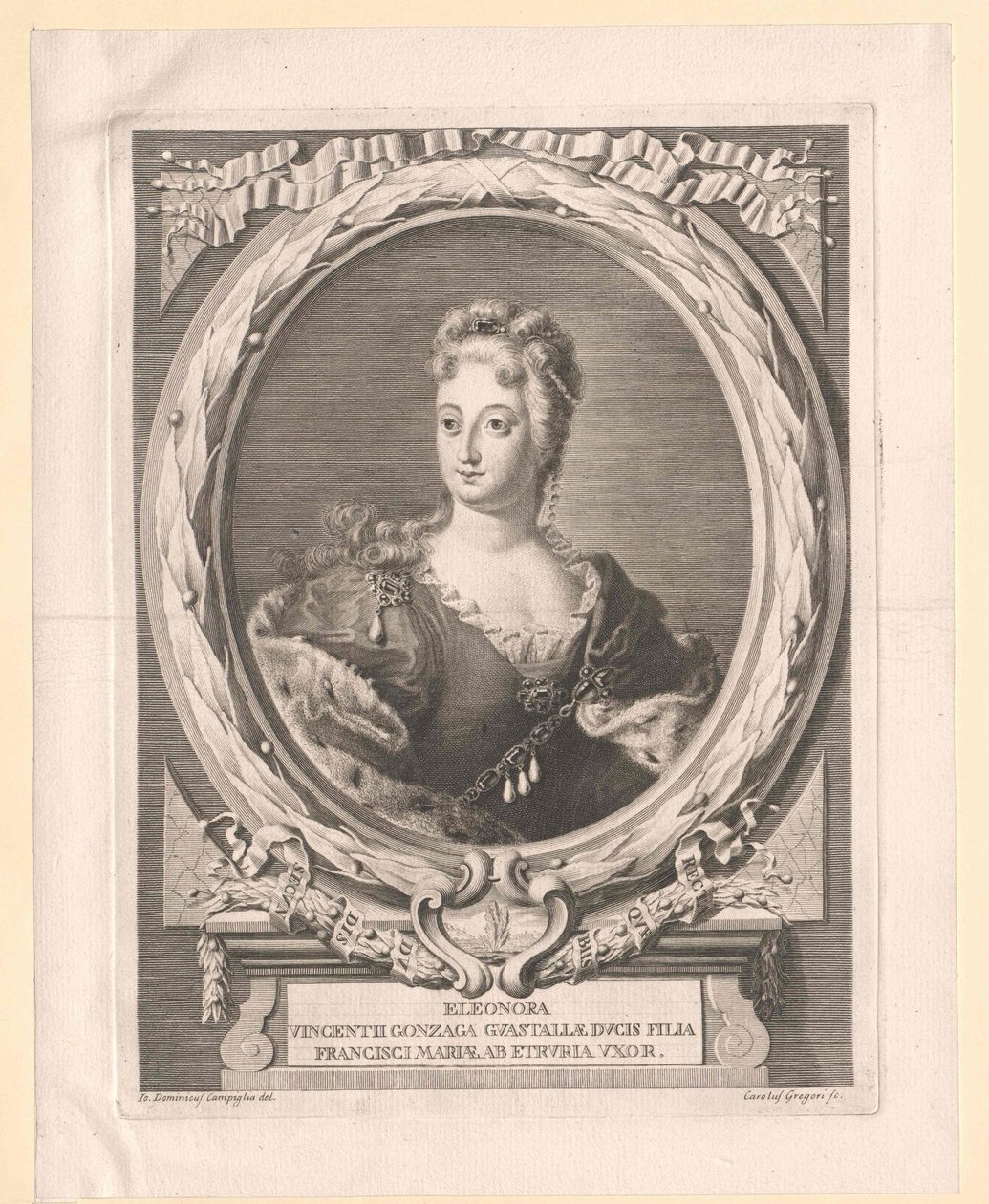 Eleonora Lodovica Gonzaga av Artist Unknown