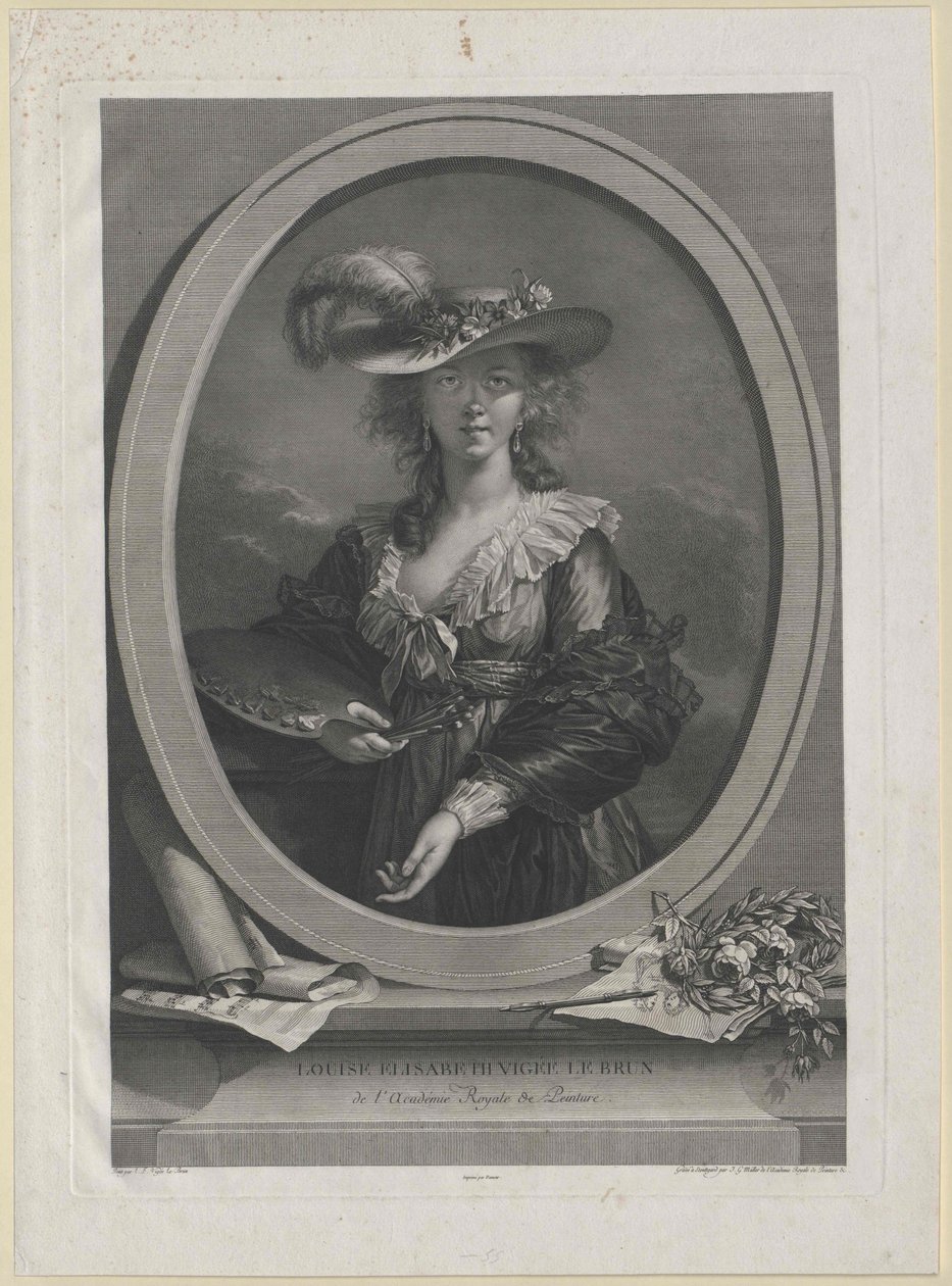 Elisabeth Vigee-Lebrun av Artist Unknown