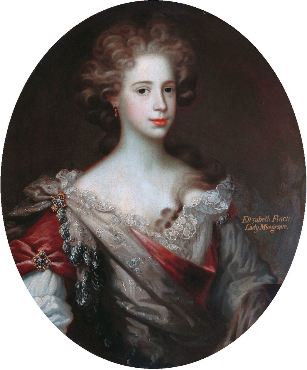 Elizabeth Finch, Lady Musgrave (olja på duk) av Artist Unknown