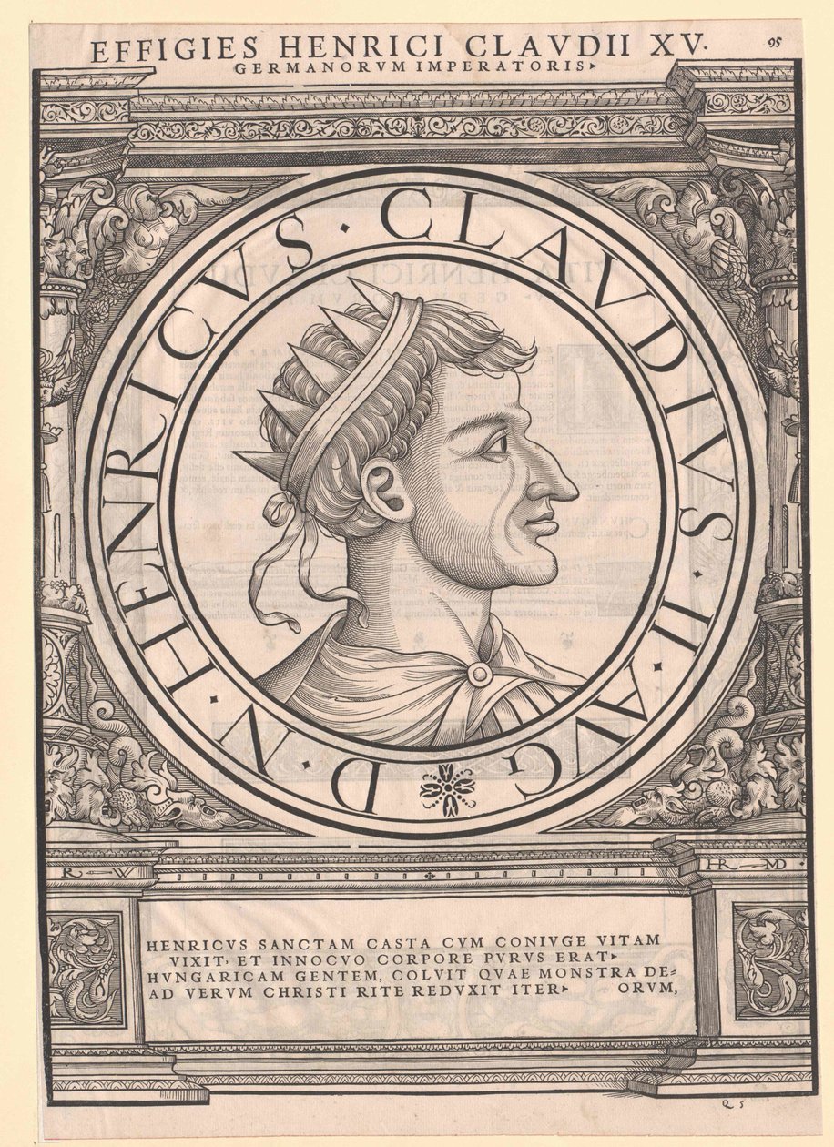 Kejsar Henrik II av den helige av Artist Unknown