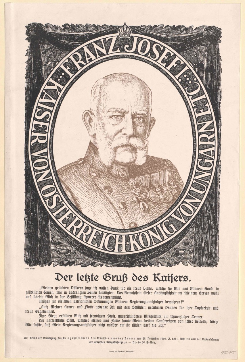 Kejsare av Österrike Franz Joseph I av Artist Unknown