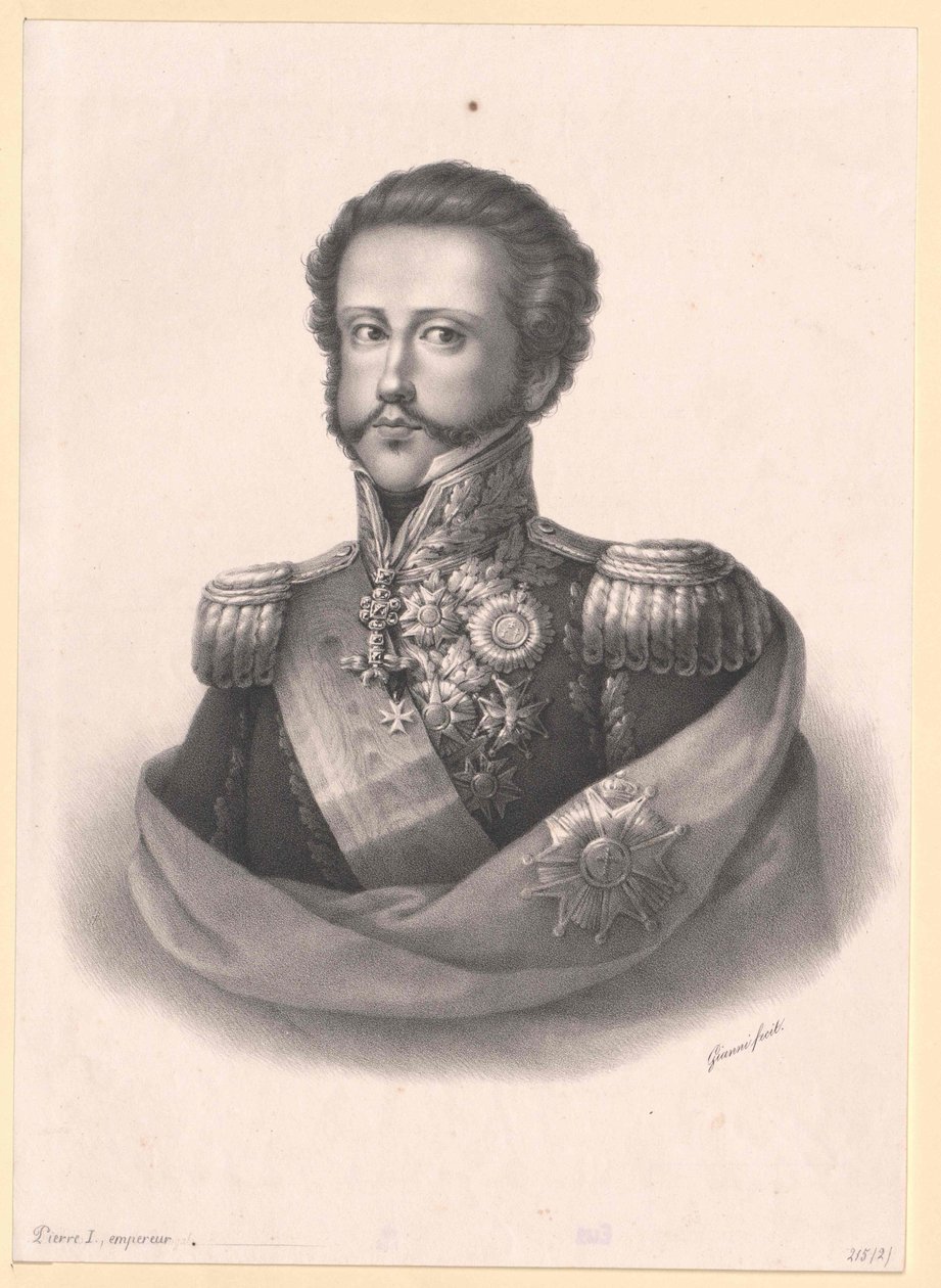 Kejsare av Brasilien Peter I av Artist Unknown