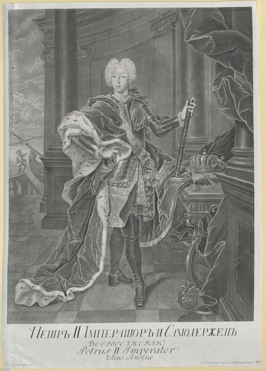 Kejsare av Ryssland Peter II av Artist Unknown