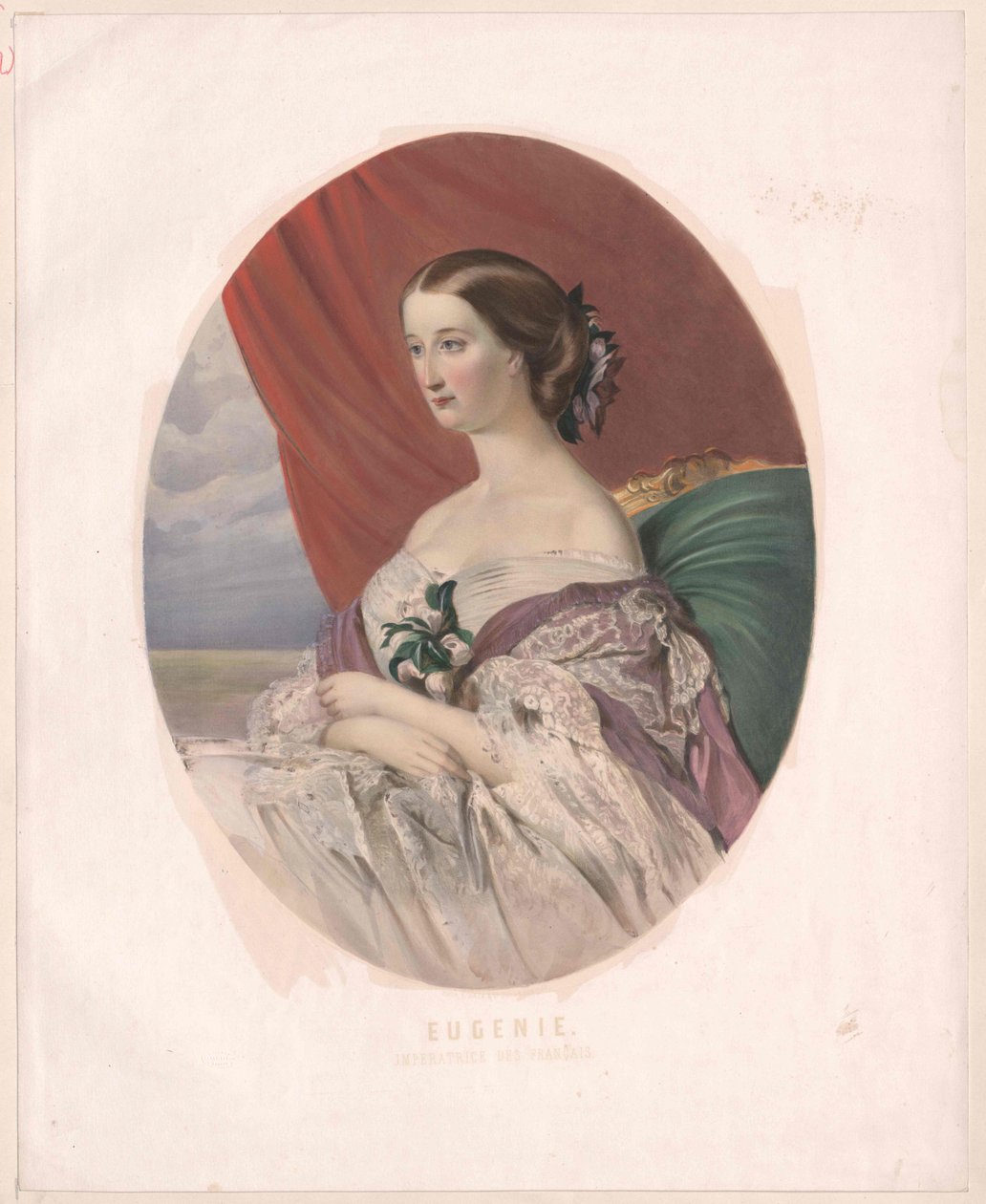 Kejsarinnan av Frankrike Eugenie av Artist Unknown