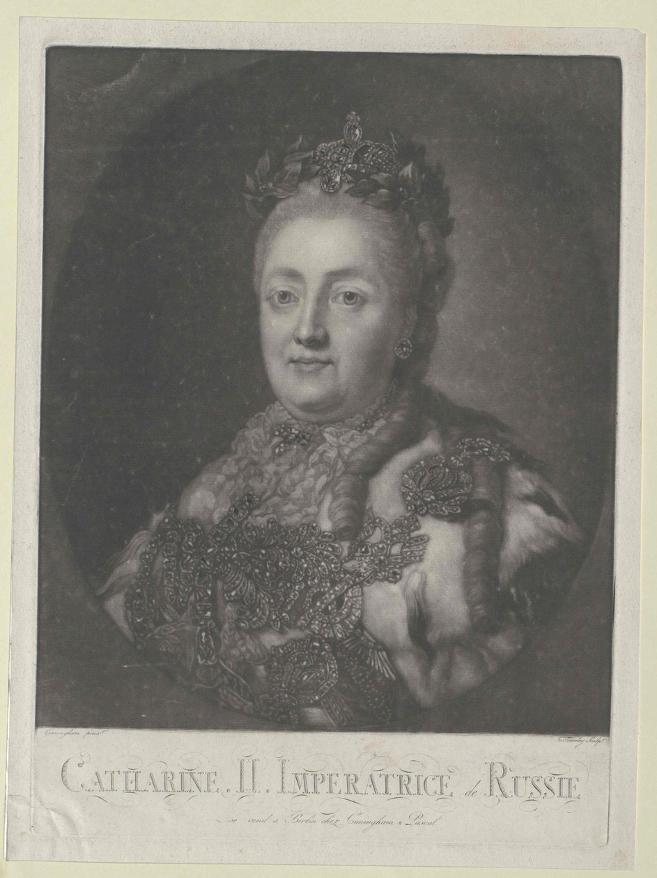 Kejsarinnan av Ryssland Katarina II av Artist Unknown