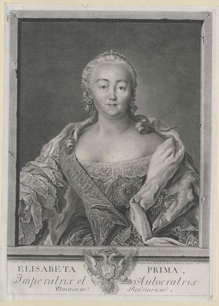 Kejsarinnan av Ryssland Elisabeth av Artist Unknown