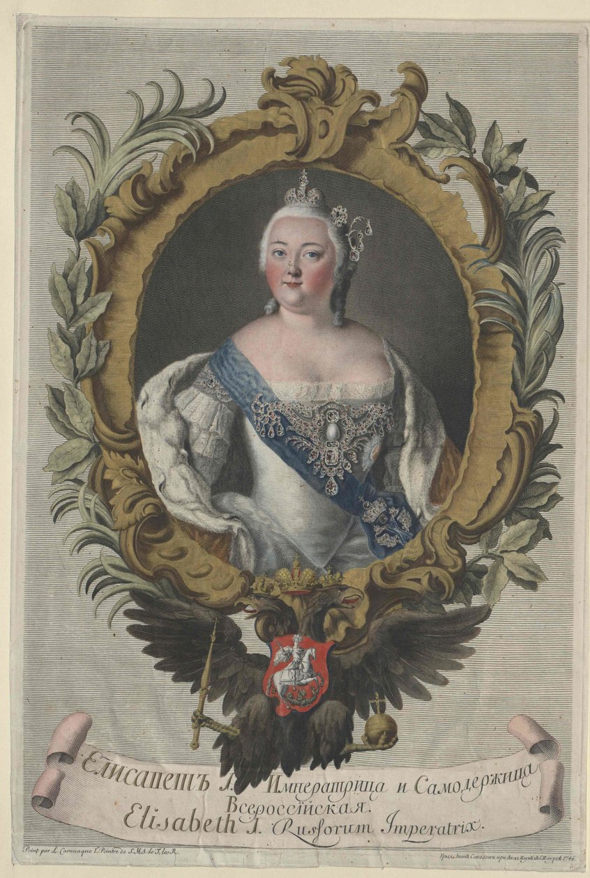 Kejsarinnan av Ryssland Elisabeth av Artist Unknown
