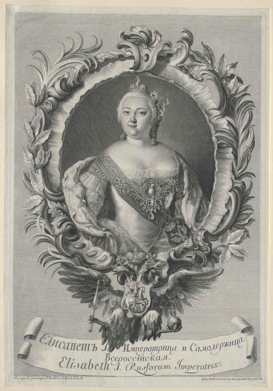 Kejsarinnan av Ryssland Elisabeth av Artist Unknown