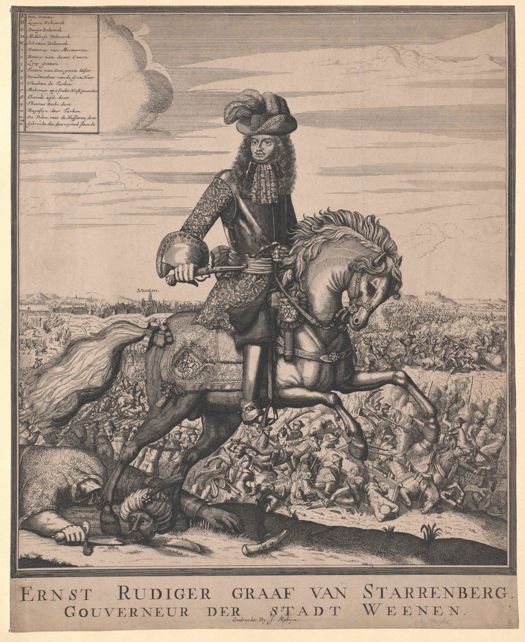 Ernst Roger greve Starhemberg av Artist Unknown