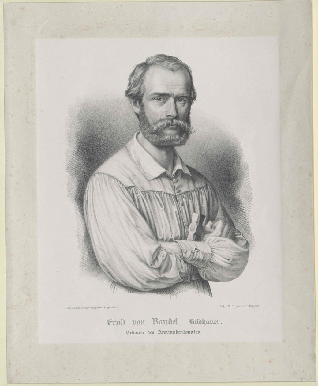 Ernst von Bandel av Artist Unknown