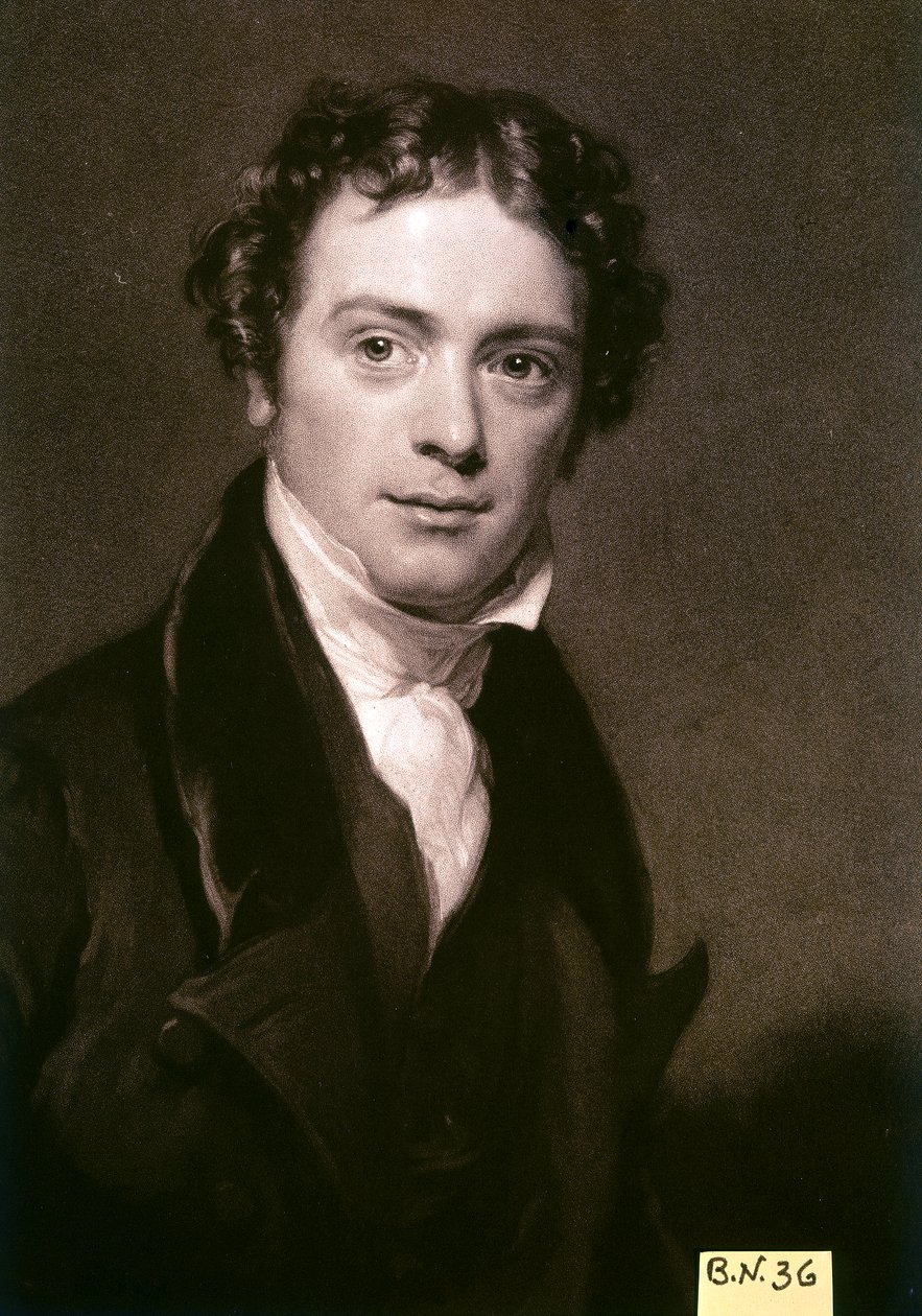 FARADAY Michael, engelsk fysiker och kemist . av Artist Unknown