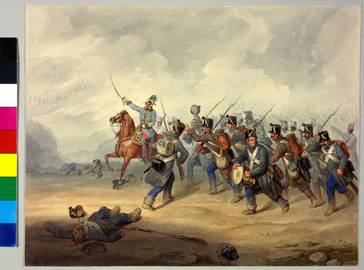 FML Franz Henry greve Schlik i slaget av Artist Unknown