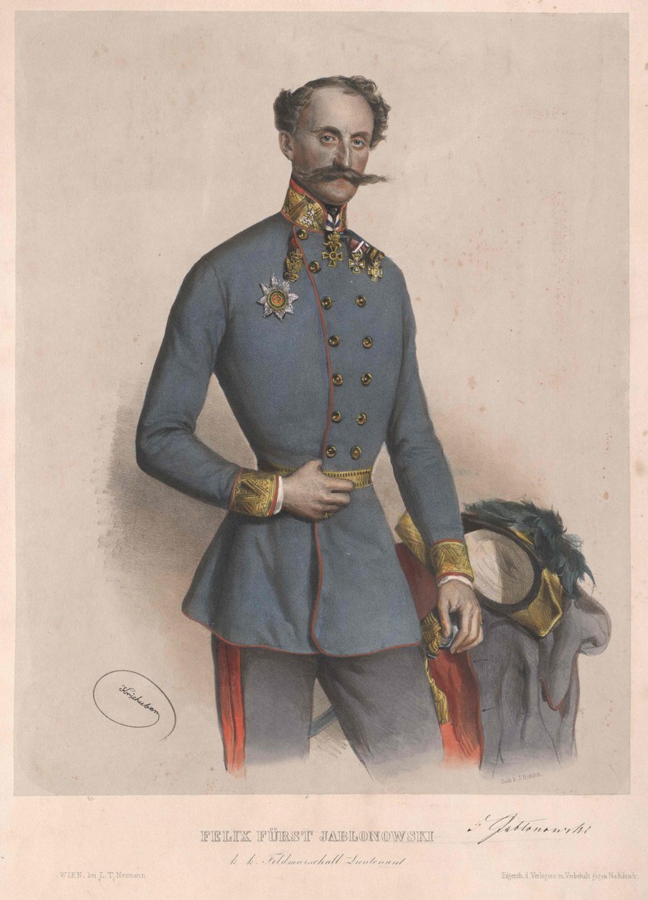 Felix greve Jablonovsky av Artist Unknown