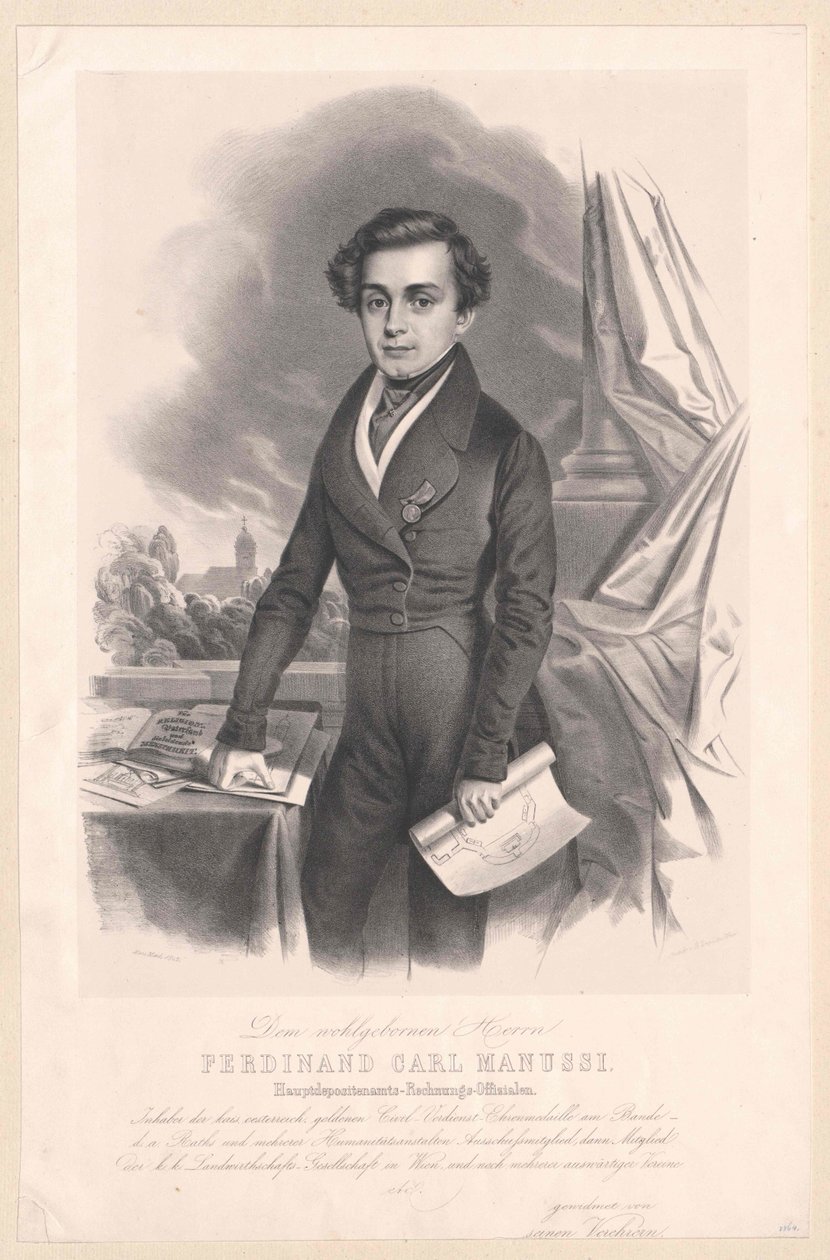 Ferdinand Karl adlig von Manussi av Artist Unknown