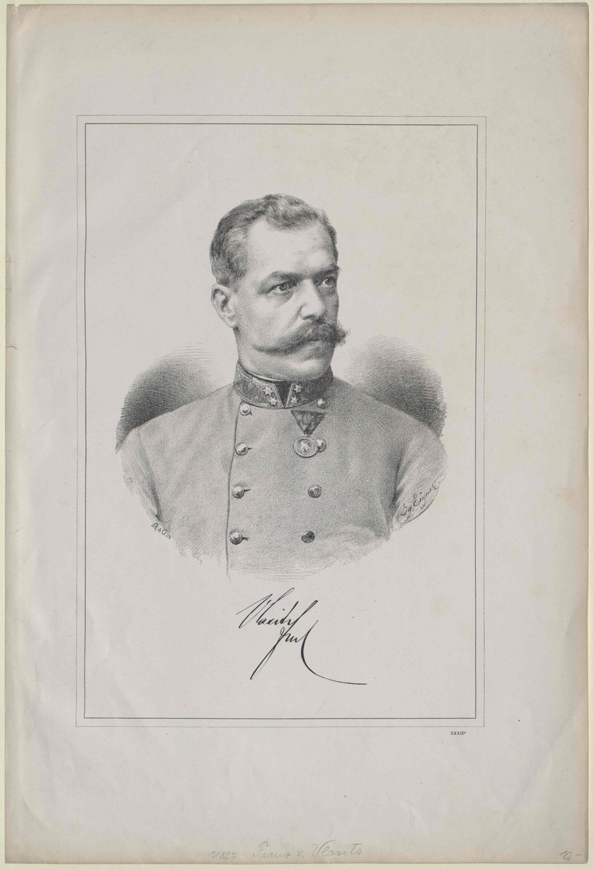 Ferenc Baron Vlasits (tryck) av Artist Unknown