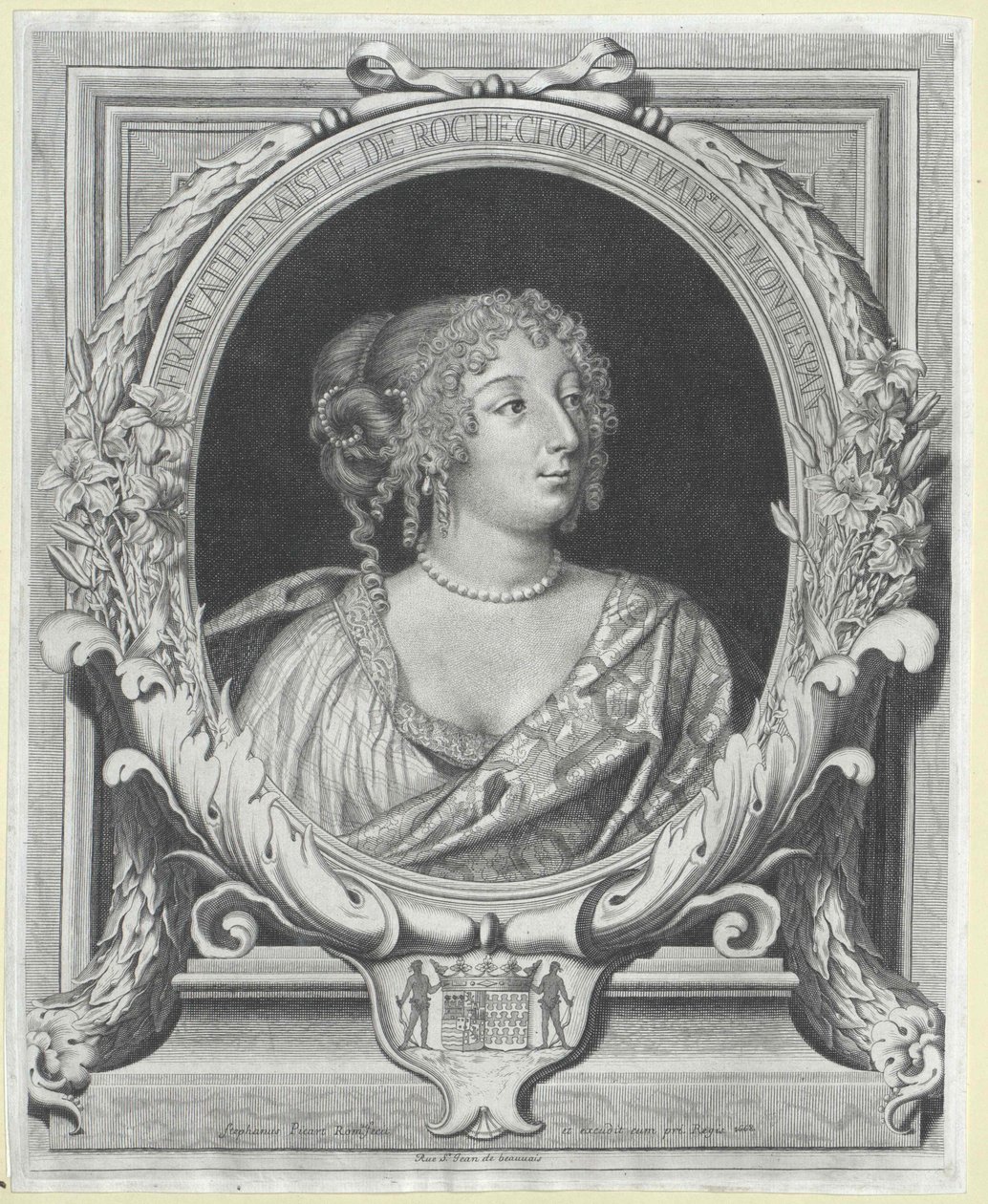 Fran006f0069s Ath006e0061is marquise de Montespan (tryck) av Artist Unknown