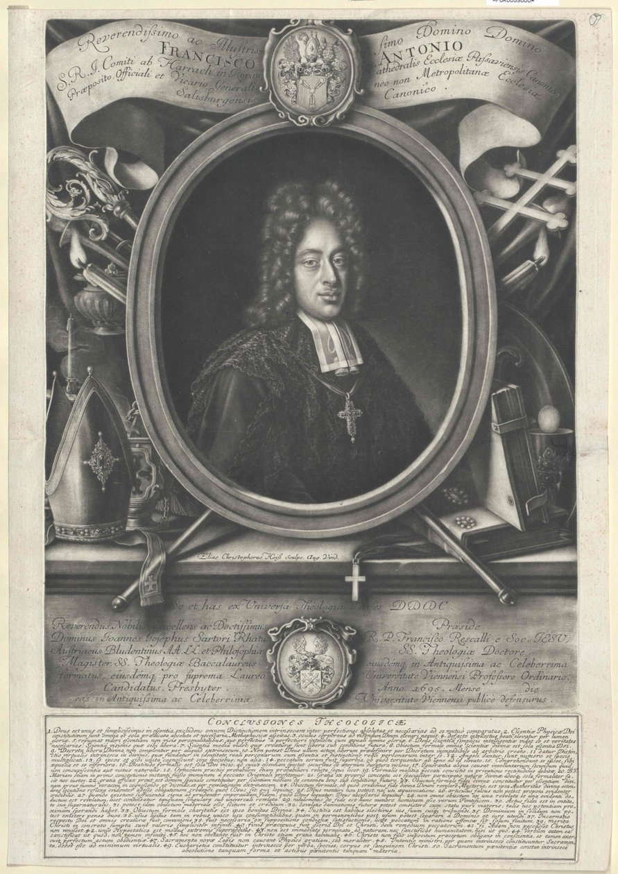 Franz Anton greve Harrach av Artist Unknown