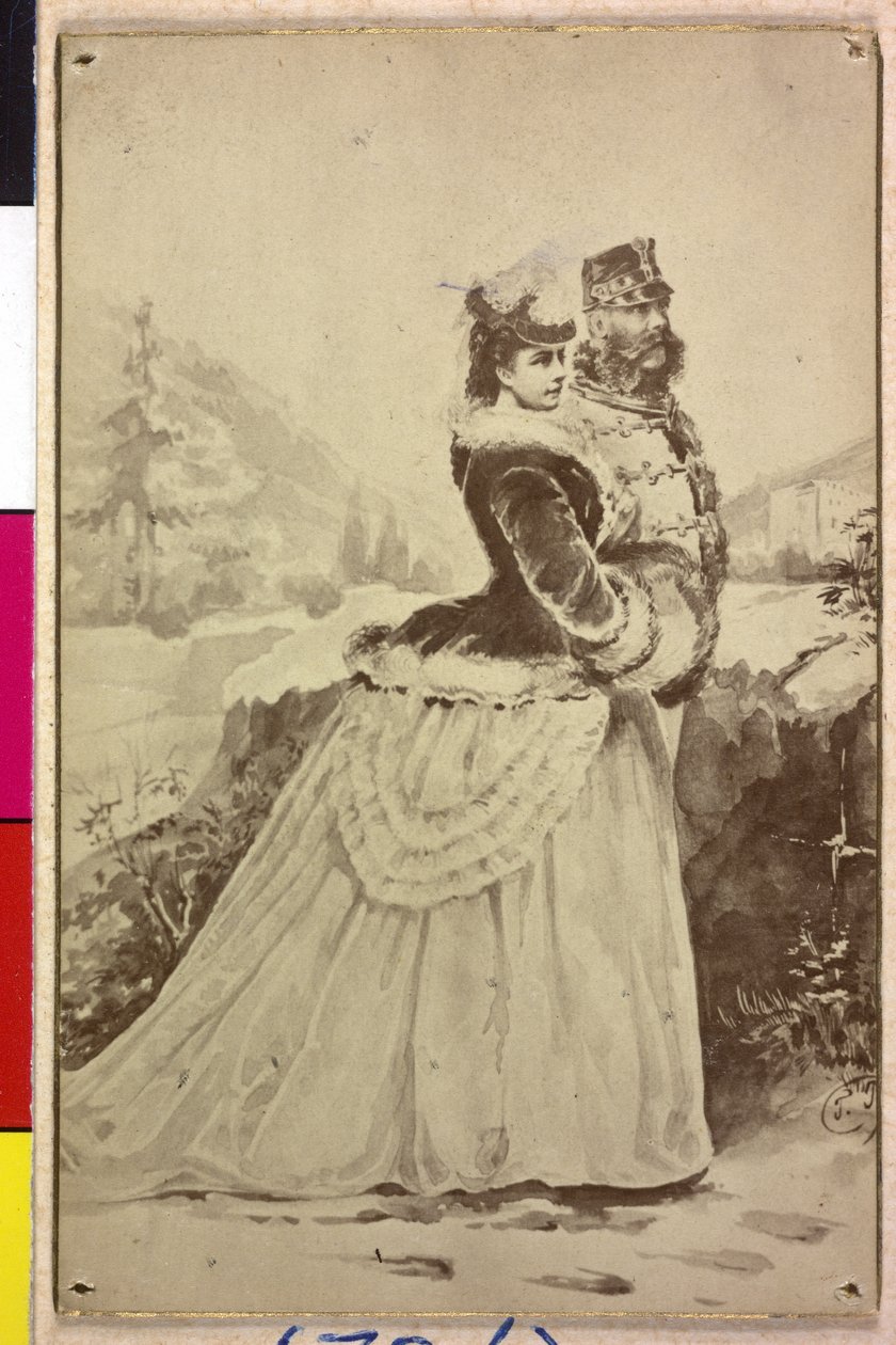 Franz Joseph I och Elisabeth av Österrike av Artist Unknown