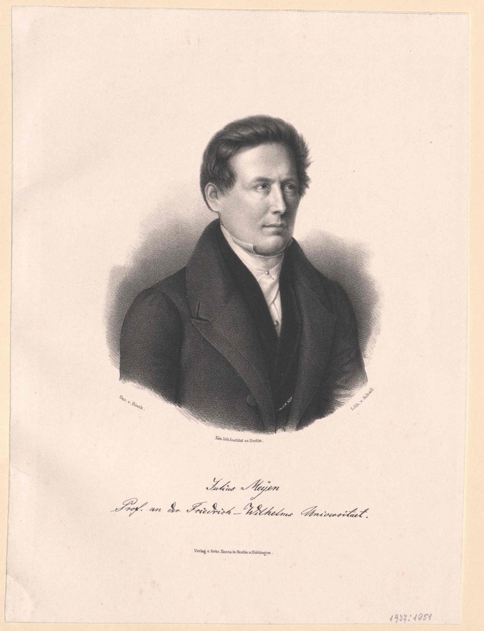 Franz Julius Ferdinand Meyen (tryck) av Artist Unknown