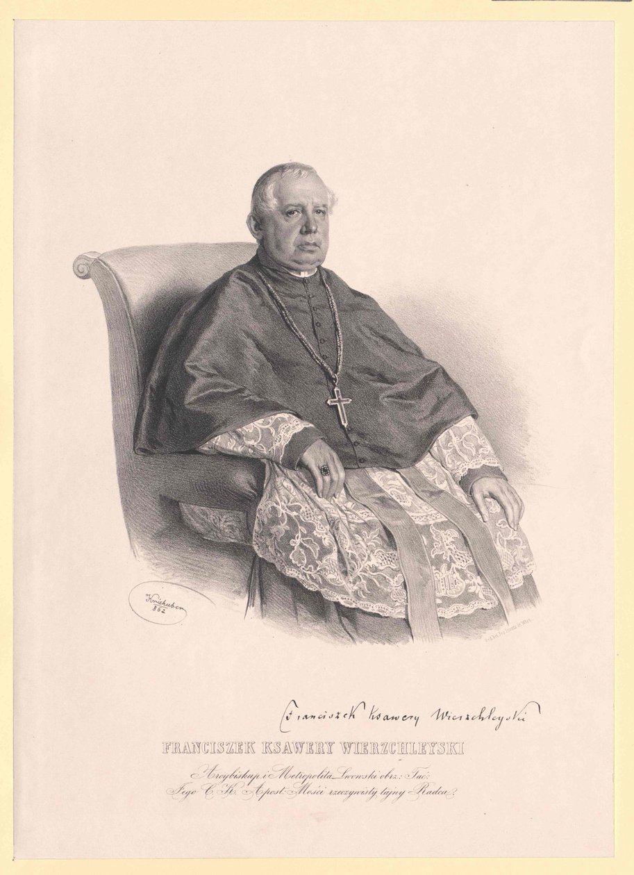Franz Xavier riddare Wierzchleyski av Artist Unknown