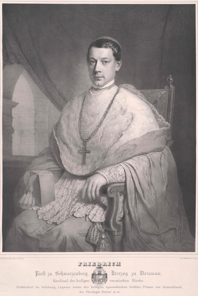 Frederick greve Schwarzenberg-Krumau av Artist Unknown